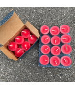 PartyLite Candles Lot of 6 Votive &amp; 12 Tealight in Red Apple Orchard - £19.07 GBP