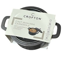 Aldi Crofton Cast Iron Mini Dutch Oven Casserole Pre-seasoned Handles &amp; ... - $27.67