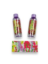 New 3pc Lilly Pulitzer x Estee Lauder Floral Travel Bottles + Eyeshadow Compact - £11.34 GBP