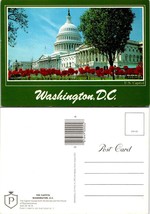 Washington D.C. United States Capitol Building Red Roses Flowers VTG Postcard - £7.50 GBP