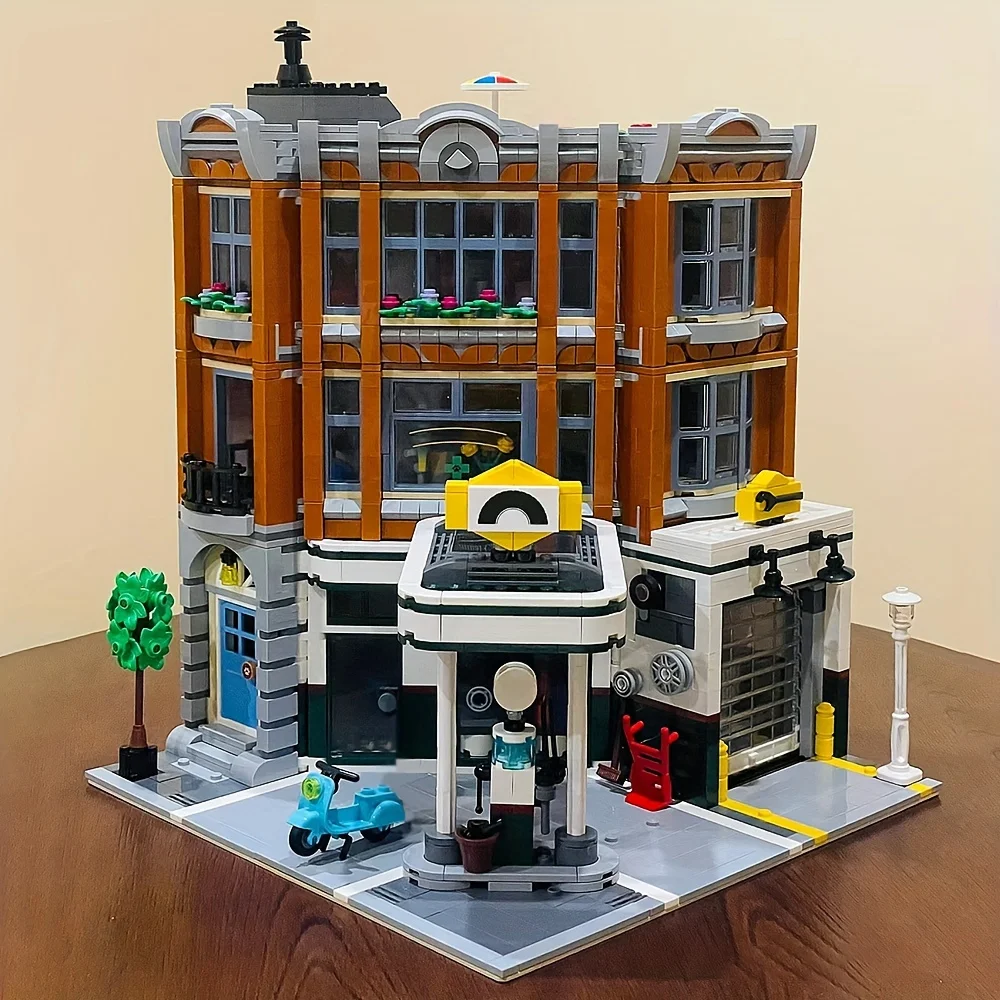 Creative Expert Automobile repair shop street view moc Modularize Building Block - £75.14 GBP