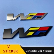 1Pcs 3D V Emblem Sticker Auto Car Styling For Cadillac Srx Xts Ats Cts Ext Cou - £92.53 GBP