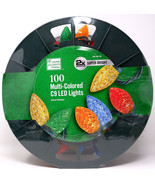 HOME ACCENTS HOLIDAY 1002 308 195 100CT MULTI-COLORED C9 LED 65&#39; - NEW - £31.84 GBP