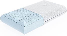 Gel Memory Foam Pillow Standard Size Ventilated, Premium Bed Pillows Washable NE - £27.83 GBP