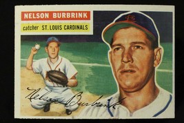 Vintage Baseball Card Topps 1956 #27 Nelson Burbrink Catcher St Louis Cardinals - £7.62 GBP