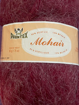 Phentex MOHAIR Sport weight soft Acrylic/Mohair yarn color 96 Burgundy - £1.70 GBP