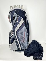 Nike Golf Cart Bag 14 Way Divider Blue/Grey/Pink With Rain Cover - £54.14 GBP