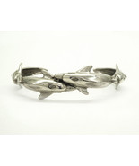 Vintage Taxco Leaping Dolphin Cuff Bracelet Sterling Silver - £148.01 GBP