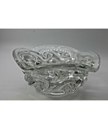 BACCARAT France Crystal Ashtray Scroll Pattern Candle Holder Dish Vase - £97.78 GBP