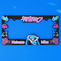 Hatsune Miku Custom License Plate Frame Holder Car Anime Figure Vocaloid - $49.99