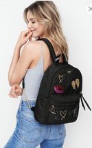 Victoria&#39;s Secret Runway Patch ❤️City Backpack Black New 2017 - £57.75 GBP