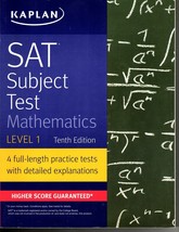 Kaplan SAT Subject Test Mathematics Level 1 With 4 Practice Tests - £10.84 GBP