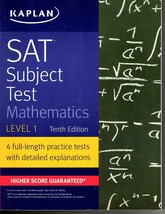 Kaplan SAT Subject Test Mathematics Level 1 With 4 Practice Tests - £10.71 GBP