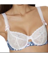 NWT AUBADE Paris Conte Russe 32D  Leavers Lace underwire $150 X115 - $80.86 CAD