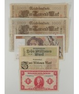 1910-1990 Alemania, Francia &amp; Países Bajos 6-Note Moneda Juego Marca Gulden - $963.78 MXN