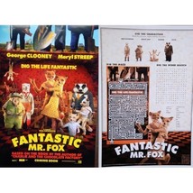 Fantastic Mr. Fox D/S 13.5&quot;X20&quot; Original Promo Movie Poster Wes Anderson - £19.62 GBP