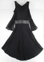 Size M Hot Topic NWT Black Lace Cold Shoulder Hi-Low Dress Goth Punk - £22.15 GBP