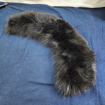 Vintage McDaniels Black Fur Stole Collar Scarf A Polar Crown Fur - £25.51 GBP