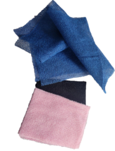 3 Pieces African Exfoliating Net  Pink, Blue &amp; Black NEW - $12.18