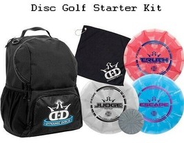 Disc Golf Bag Outdoor Deluxe Starter Kit Frisbee Backpack Black Holds 20... - $72.85