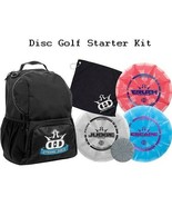 Disc Golf Bag Outdoor Deluxe Starter Kit Frisbee Backpack Black Holds 20... - €62,83 EUR
