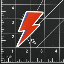 David Bowie Ziggy Stardust - Vinyl Sticker Red Lightning Bolt Waterproof Durable - £3.36 GBP