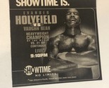 Evander Holyfield Vs Vaughn Bean Print Ad Vintage Showtime TPA5 - $5.93
