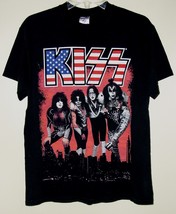 Kiss Band T Shirt Flag Logo Vintage 2006 Gene Simmons Ace Frehely Size M... - £86.49 GBP