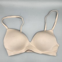 Victoria&#39;s Secret Incredible Padded No Wire Push Up Bra 34C Nude Beige Tan - $12.99
