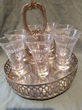 Jagermeister - Set Of Seven- Footed Cordial Shot Glasses - Barware Buck - On Tra - £35.60 GBP