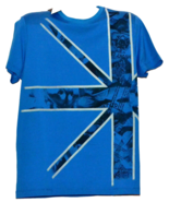HUSKY  Blue Logo Design Italy Cotton Men&#39;s T- Shirt Size 3XL - £103.18 GBP