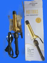 Hot Tools Pro Signature Gold 1 1/4" Curling Iron Adjustable Heat Setting... - $17.99