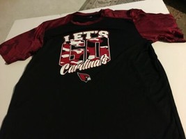 Sport-Tek St. Louis Cardinals Team Let&#39;s Go Baseball Large T-Shirt 016-41 - £5.47 GBP