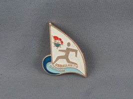 Vintage Soviet Navy Pin - Running on the Waves Sail Design - Stamped Pin  - £11.80 GBP