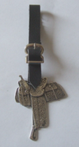 RARE  MILES CITY SADDLERY CO. STERLING SILVER COGGSHAL SADDLE WATCH FOB ... - $112.50