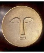 Large Metal Mid-Century Modern Art Deco StyleFace Mask Wall Hanging or B... - $678.61 MXN