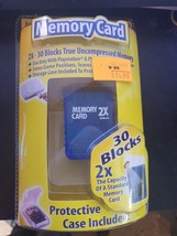 2001 Intec Memory Card 2x - 30 Blocks PS1 PS ONE w/Protective Case - $14.84