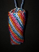 Hand Beaded Original Design Lighter Cases...hang around neck New 19&quot; long - £15.71 GBP