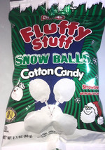 SHIP24HRS-Charms Fluffy Stuff Strawberry Snowballs Cotton Candy 2.1 oz Bag-NEW - £6.21 GBP