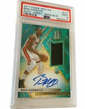 Bam Adebayo Auto Patch Rookie RC Heat RPA 2017 Spectra Neon Blue /99 PSA 9 Pop 3 - $2,475.00