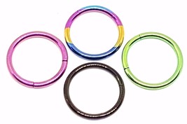 Tragus Nose 10mm 16g (1.2mm) Jewellery Body Ring Segment Ring Choice 4 Rings - £3.75 GBP