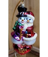 Christopher Radko 2002 SNOW IN LOVE Retired Glass Christmas Ornament 6.5 in - $125.32