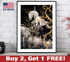 Castlevania Symphony of the Night Poster 18&quot; x 24&quot; Print Game Room Wall Art - £10.57 GBP