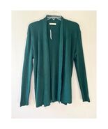 Retrology Sz XL Green Stretch Open Cardigan Sweater Long Sleeves - €30,68 EUR