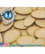 50mm x 90mm Oval MDF Wood Bases (x5) Laser Cut - FAST SHIPPING #1 US SELLER - $2.96