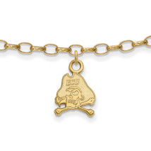 SS w/GP East Carolina University Anklet - £52.35 GBP