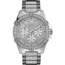 Guess W0799G1 Frontier Stainless Steel Silver Dial Men&#39;s Watch - £242.77 GBP