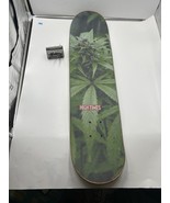 CHRIS COLE PLAN B Skateboard B&amp;W Skull Deck w/ High Times Mob Grip Weed Bud - $79.19