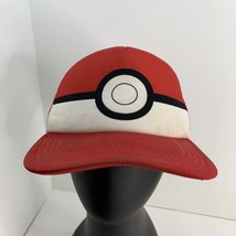 Pokemon Poke Ball Youth Snapback Trucker Hat Red And White Mesh One Size Cap - £9.09 GBP
