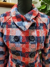 Forever Twenty One Women Multicolor Polyester &amp; Acrylic LongSleeve Button Coat M - £23.97 GBP